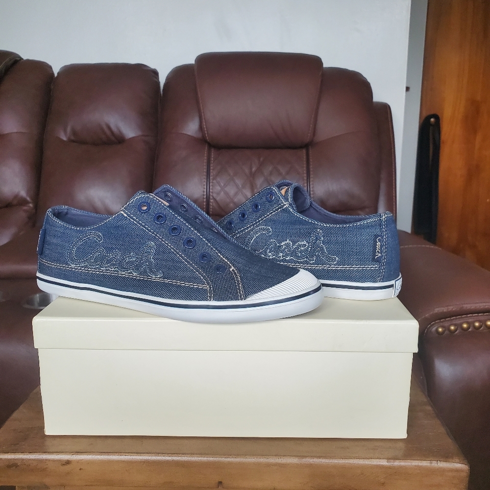 Coach Keeley Denim Sneaker Shoes 8.5